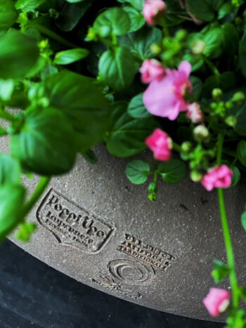 Terracottakrukke lavagrå lav